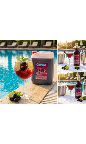 çardak konsantre meyve aromalı içecek 1+5 karadut 5 lt 3 adet