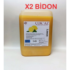 Çok'az Konsantre Meyve Aromalı Şurup 1+9 LİMON  5 lt X 2 BİDON