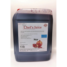 chef's juice konsantre meyve aromalı şurup 1+9 nar 5 lt