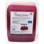 chef's juice konsantre meyve aromalı şurup 1+9 kızılcık 5 lt