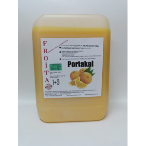 froita konsantre meyve aromalı şurup 1+9 portakal 5 lt