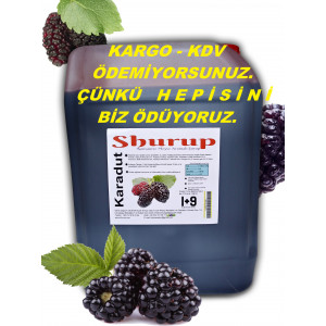 Shurup Konsantre Meyve Aromalı İçecek  5,7 kg   Karadut   1+9