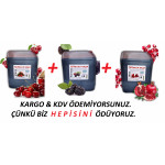 Shurup Konsantre Meyve Aromalı İçecek 3 ' Lü  Karadut  +  Vişne + Nar 5,7 kg  1+9