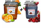 Shurup Konsantre Meyve Aromalı İçecek 2 'Li Portakal + Vişne  5,7 kg  1+9