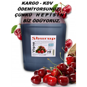 Shurup Konsantre Meyve Aromalı İçecek  5,7 kg   Vişne  1+9