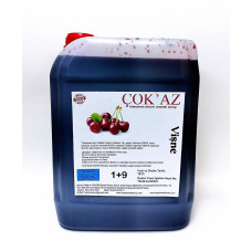 çok'az konsantre meyve aromalı şurup 1+9 vişne 5 lt